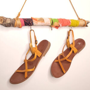 Antichi Romani Lavorazione Artigiana Leather Strappy Sandals Women US 8.5